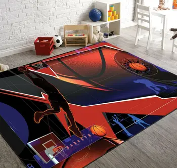 

NBA Basketball 8 Patterned Carpet ,Non Slip Floor Carpet,Teen's Carpet,Turkish Rug