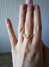 Anillo de cola ajustable para mujer y niña, accesorios de joyería con diamantes de imitación, hojas trenzadas, flores wishful, novedad, venta al por mayor