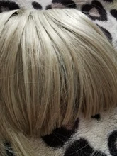 Alileader-flequillo suave y ligero, extensiones de cabello sintético, estilo de cabello, flequillo falso, más duradero