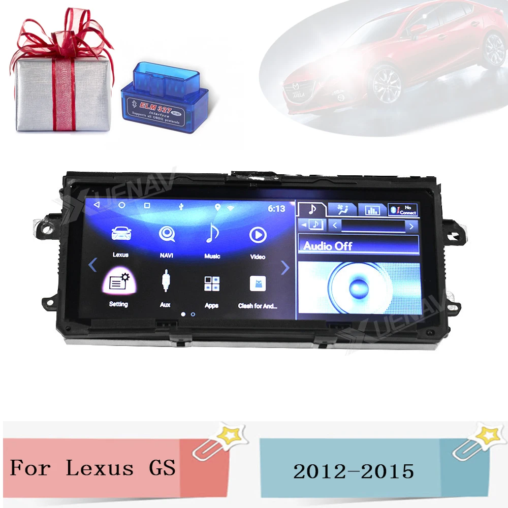 

2Din Android Car GPS Navigation Video Interface for Lexus NX NX200 NX300 2018 2019 2020 Auto Radio Interface Wifi BT Carplay