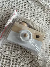Lets make-Cámara de juguete de madera para bebé, colgante de moda, decoración nórdica, juguete de cámara de madera, 1 ud.