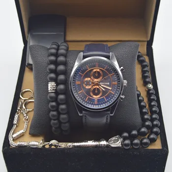 

Spectrum Men's Watch Set Navy Blue - Watch Rosary Lighter And 2 Bracelets