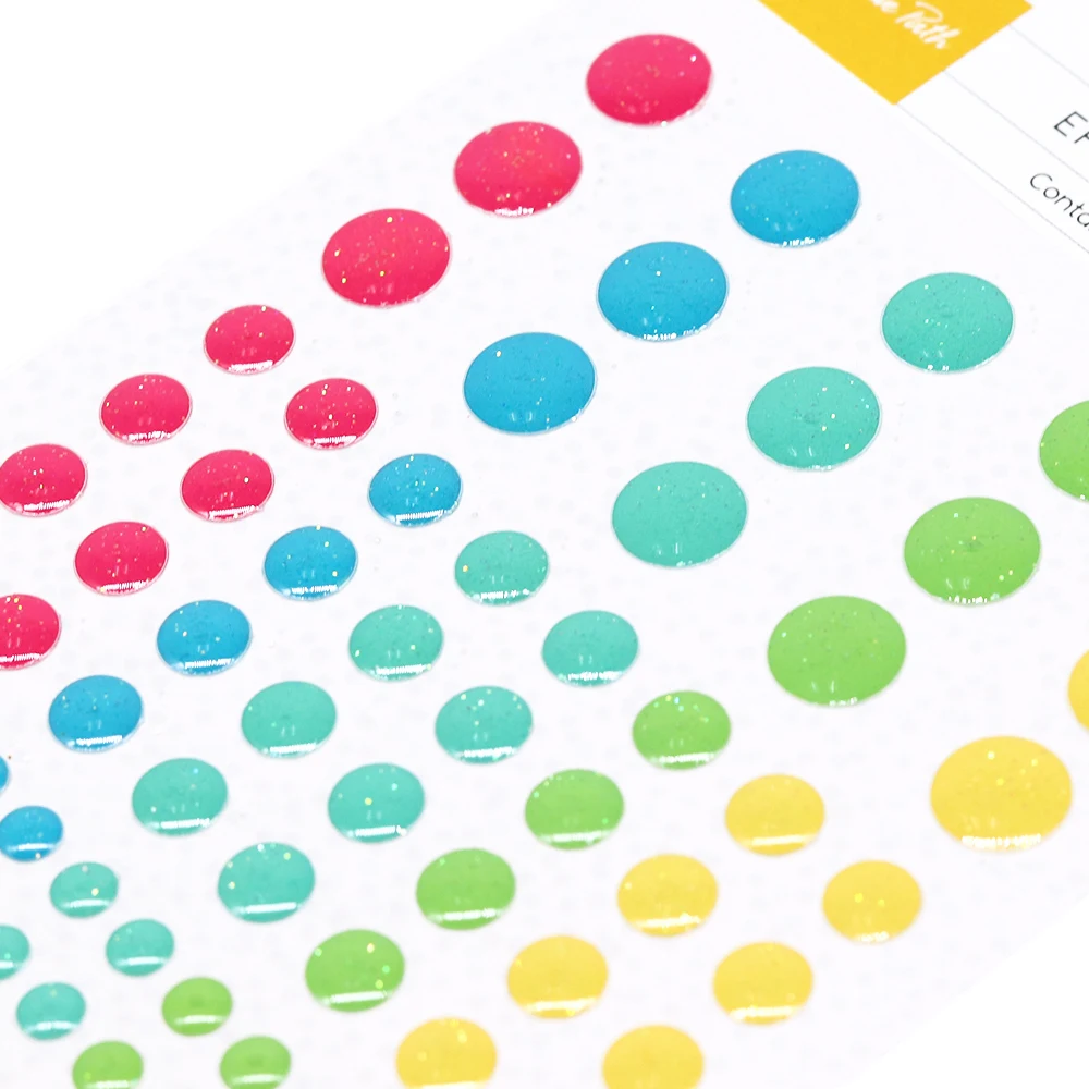 Creative Path Enamel Dots Sprinkles Resin Epoxy Stickers Self Adhesive Crafts Embellishments Scrapbooking Cardmaking Decoration