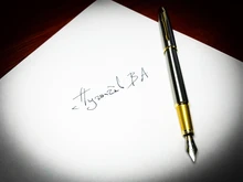 Pluma estilográfica de Metal de alta calidad, suministros de papelería para oficina y escuela, escritura, negocios, firmar, caligrafía, 1 unidad, 03923