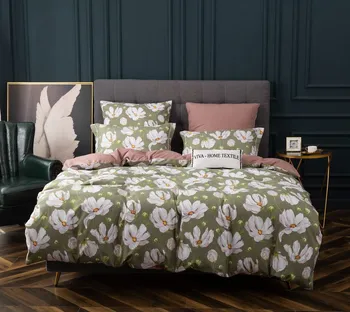 

Bed linen satin embroidery cn125