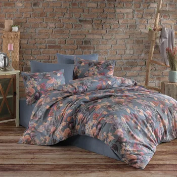 

Cotton Touch Ranforce Fall Gray Double Duvet Cover Set