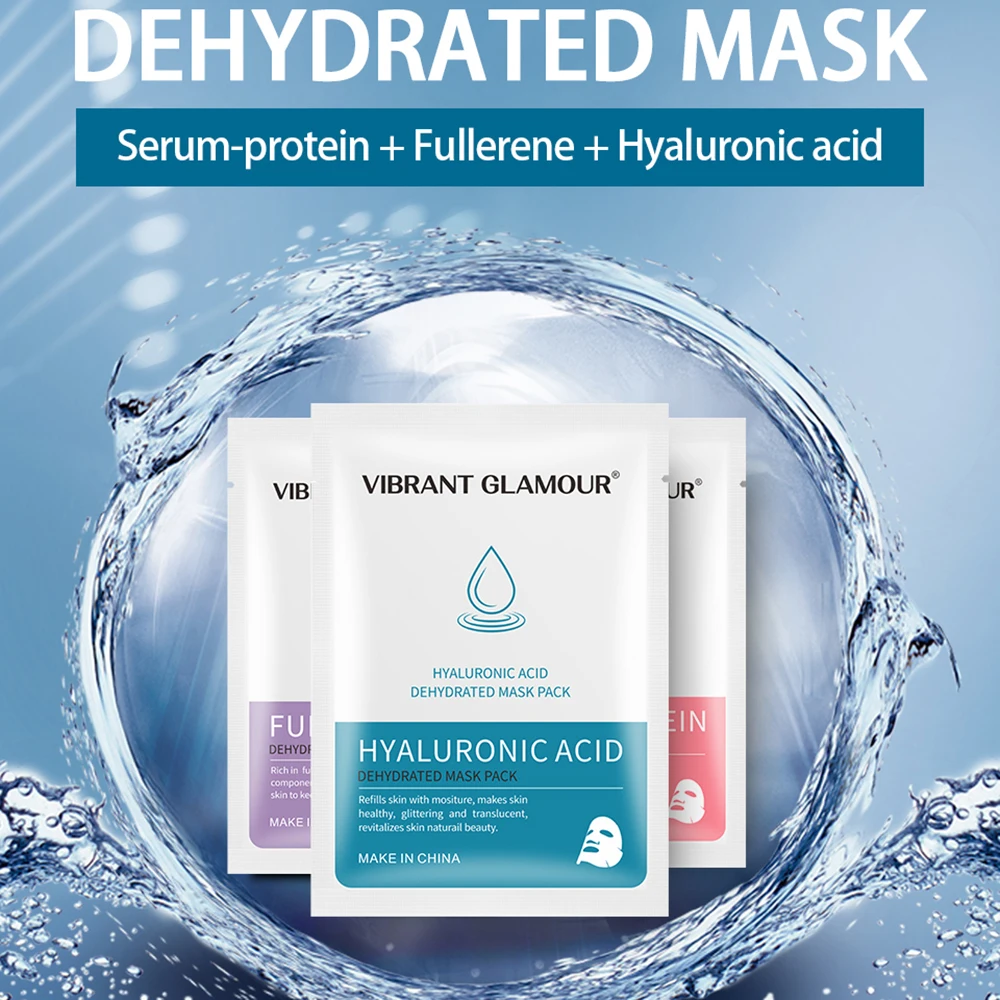 

Face Mask Fullerene Serum Protein Hyaluronic Acid Face Mask Anti-aging Whitening moisturizing Skin Care