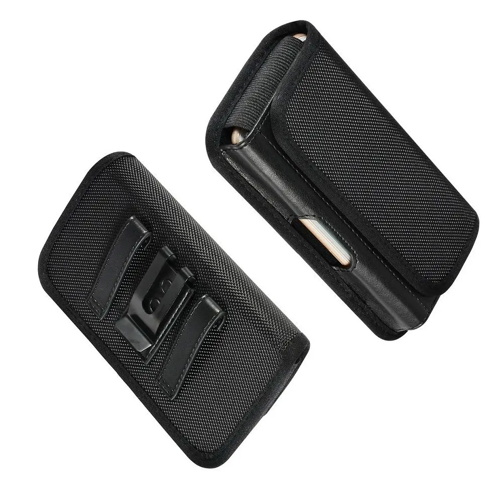 Metal Clip Horizontal belt case with textile and leather card holder for LG K410 K Series K10 (LG M2) (2016) | Мобильные телефоны и