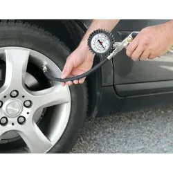 

Pneumatic fan gun with pressure gauge manometer