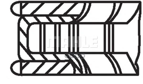 001 06 N0_кольца Поршневые! D90.9x1.5x1.75x3 Std(1) Mb 2.3 M111 95 Mahle/Knecht 00106n0 Mahle/Knecht арт. 00106N0
