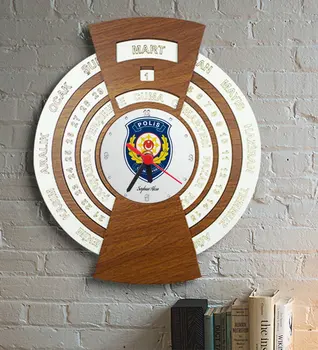 

Personalized Polis Riot Themed Infinite Maya Calendar Wall Clock