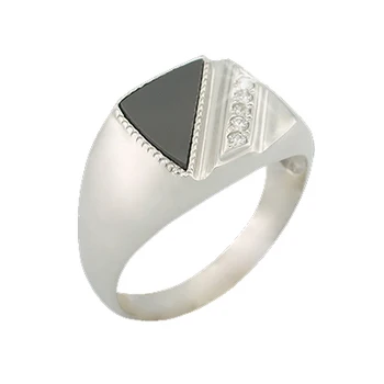 

Silver ring with cubic zirconia