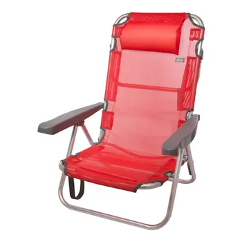 

Folding Chair multi-position aluminum Aktive Beach 62x48x83 cm-Red