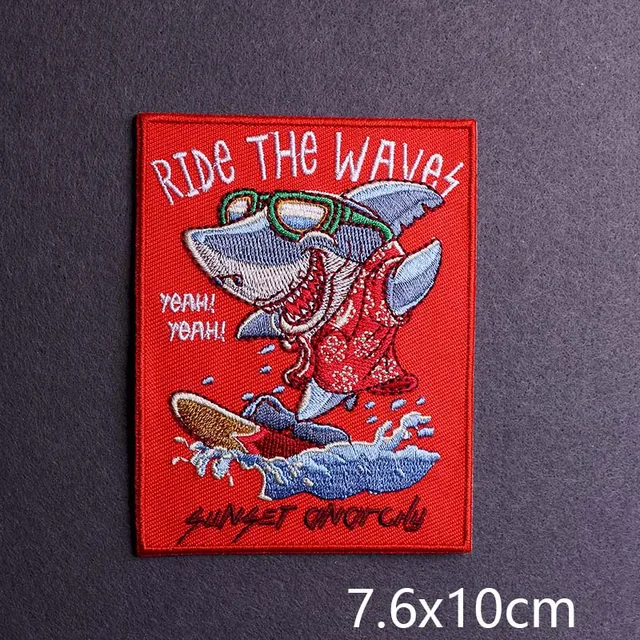 Hip-hop Rock/Music Patch Iron On Patches For Clothing Thermoadhesive Patches On Clothes Embroidery Patch Punk Joker Stickers PE6827CT