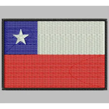 

Bandera CHILE para mascarilla parche bordado Iron patch toppa ricamata gestickter patch patch brode