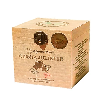 

Coffee in зёрнах elcotrader geisha Juliette 100 C. In wooden box