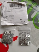 100 Uds. De abalorios de aleación de Metal de dos colores con dos letras, 8x8mm, colgantes para fabricación de joyería artesanal