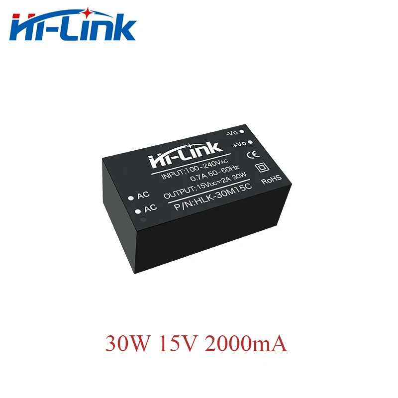 Convertidor de CA y CC de 9V/12V/15V/24V, HLK-30M09C 30M12C 30M15C 30M24C, módulo de fuente de alimentación, montaje PCB