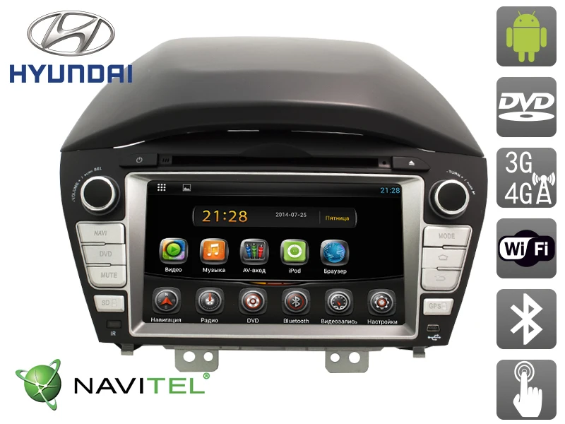 Штатная магнитола AVIS AVS070AN для Hyundai ix35(#255)(+ Камера заднего вида в подарок