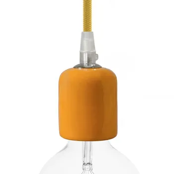 

Case ceramic with lamp holder E27 tangerine color