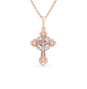 

Gold pendant with cubic zirconia sunlight sample 925