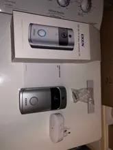 EKEN-Timbre de puerta de seguridad inalámbrico para puerta, monitor de seguridad inalámbrico modelo V5 para puerta con timbre y vídeo con conexión Wifi, grabadora de vídeo con visión nocturna, perfecta para el hogar