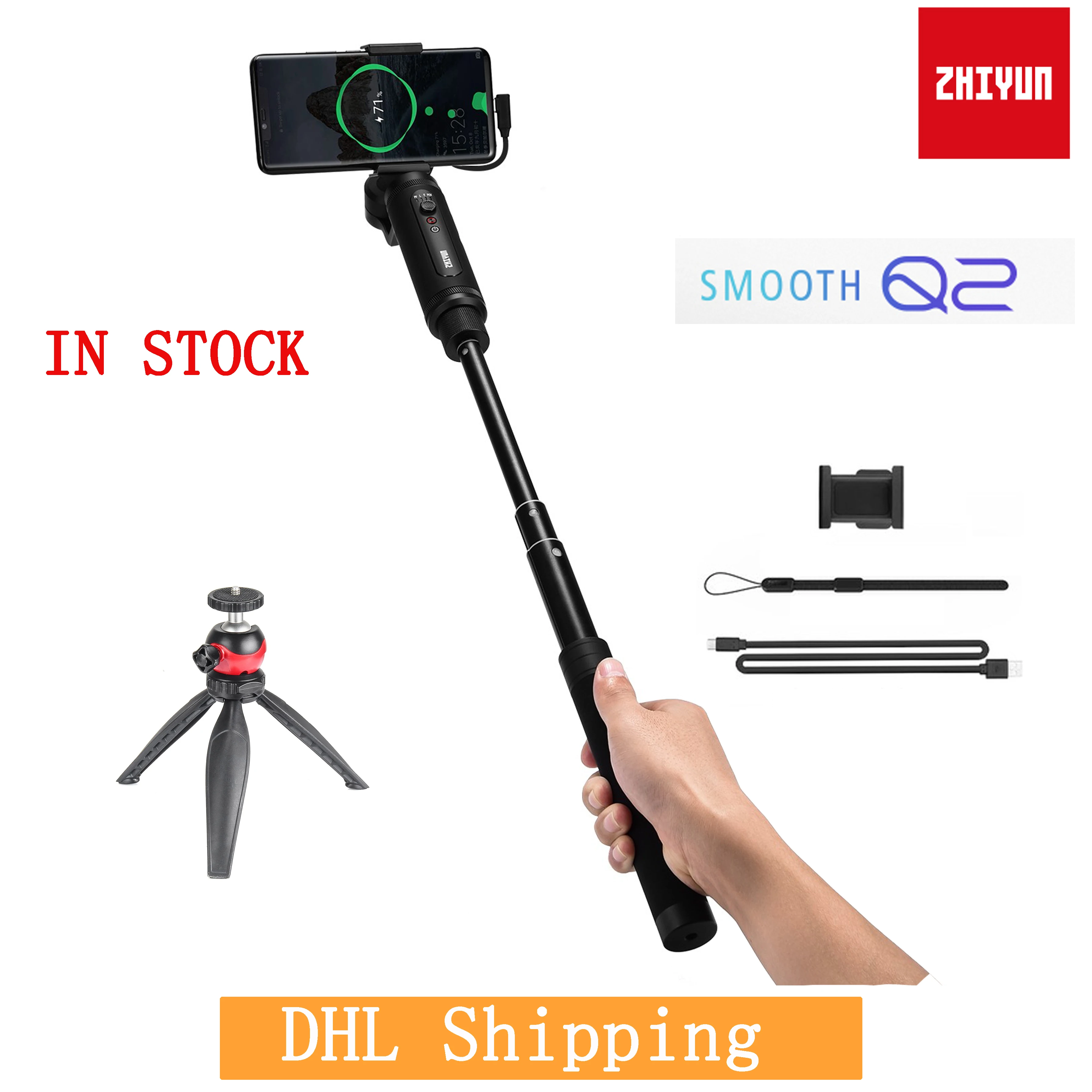 ZHIYUN Smooth Q2 SmoothQ 2 3-Axis Handheld Gimbal Stabilizer for Smartphone iPhone X 8 Plus 7 6 SE 