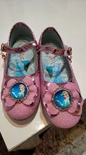 Nueva princesa Elsa de los niños zapatos de cuero para niñas de cuero de la Pu Bowknot sandalias de fiesta zapatos de niños vestido de tamaño de zapato 24-37