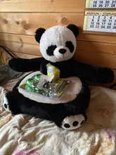 Funda de sofá para bebés y niños, asiento de oso de dibujos animados, sin relleno, cubierta para niños pequeños