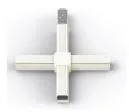 

Synergy 21 Union Cross L3 for System 07 LED RailLine White