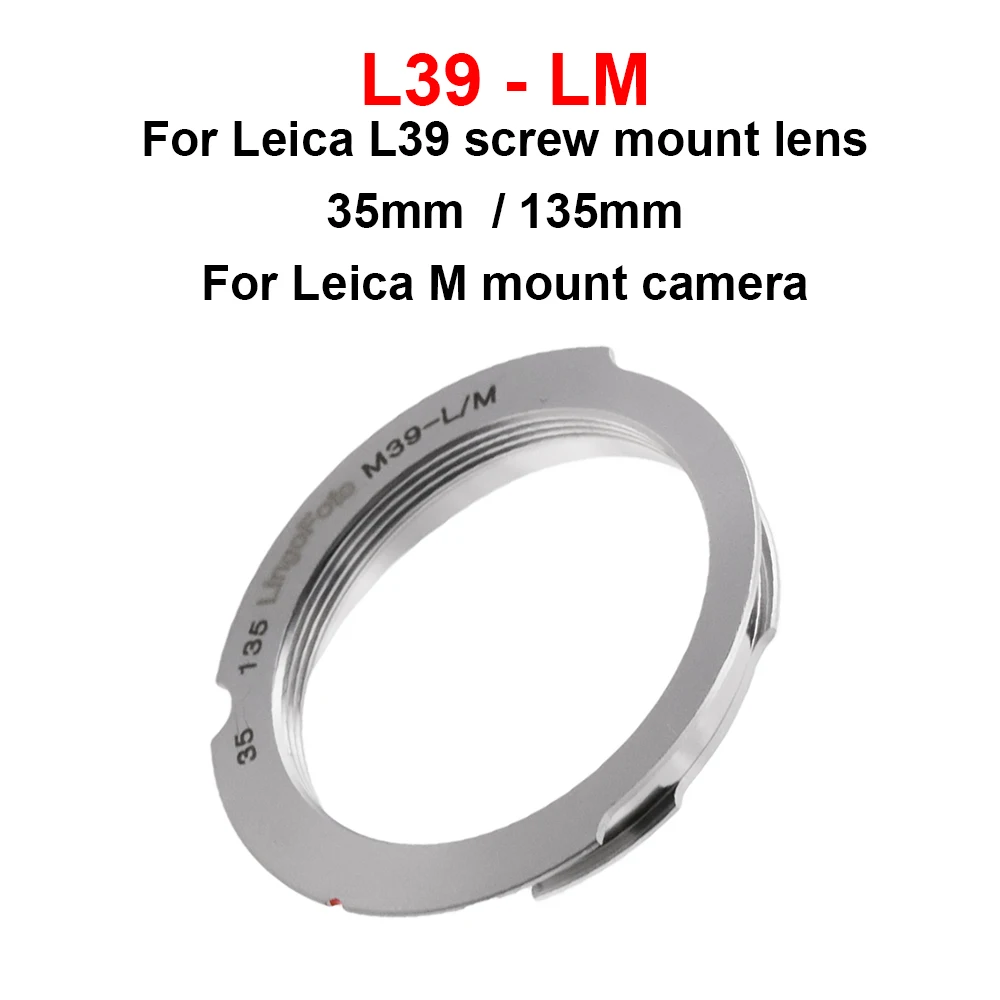 Anello Adattatore Per Montaggio A L39-Lm Per Leica L39 Montaggio A Vite 35Mm / 135Mm Obiettivi A Leica M Mount Camera M6 M7 M8 M9 Ecc.