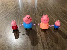 Figuras de acción de Peppa pig, George, familia de conejillos de indias, papá, mamá, Anime Original, juguetes para niños, regalo de Navidad