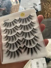 HBZGTLAD 2-20 pares 3D de visón pestañas falsas hecho a mano Wispy largo esponjosa pestañas falsas de ojos Natural extensión Kit de maquillaje Cilios