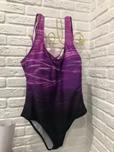 Women Swimsuit Cross-Back Plavky Sexy Push-Up One-Piece Beach Mujer Mayo Gradient Print