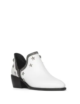 

İLVİ Luitgard Women's Heeled Boot White Leather-Gray