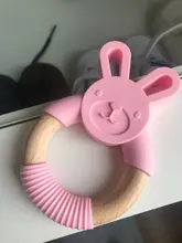 Baby Teething-Toys Rabbit-Ring Free-Accessories Wooden Animal Lets-Make Bpa-Free Food-Grade