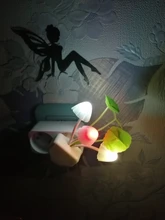 Luminaria-Lamp Mushroom Night-Light Us-Plug LED Induction-Dream Novelty Fungus 220V EU