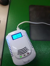 Detector de Gas 2 en 1, alarma de Gas Natural, propano, CO, con Sensor de fugas, con promoción de voz y pantalla LED