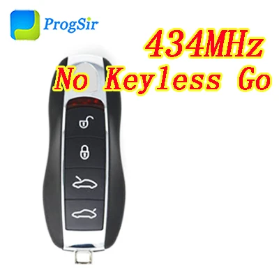 434mhz No Keyless Go 4 кнопки 315 МГц 433 МГц 434 МГц ASK Smart Keyless Go Бесконтактный пульт дистанционного управления для Porsche с чипом Hitag Pro ID49 - Цвет: 434mhz No Keyless Go