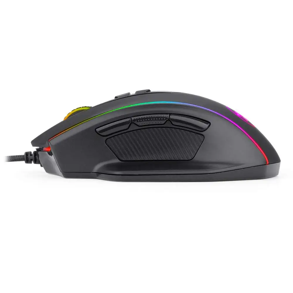 Игровая мышь Redragon M720 VAMPIRE RGB, проводные оптические Игры 10000 dpi, эргономичная удобная ручка с макро