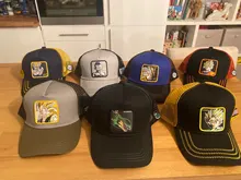 Gorra de malla con estampado de DRAGON BALL para hombre y mujer, gorro de malla con estampado de DRAGON BALL NARUTO, Snapback, Gorra de béisbol de algodón Hip Hop, unisex