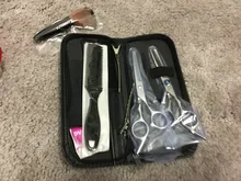 Profesional Kit de tijeras de peluquería corte de pelo tijeras Barber Salon de peluquería herramienta Peine. Cabo de corte de pelo peine conjunto