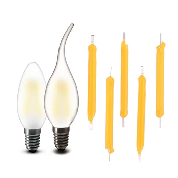 

5Pc/set Filament Bulb LED Lighting COB Candle Light 20pc Source 1W Super Bright Accessaries 130LM DC12V Indoor Outdoor wholesale