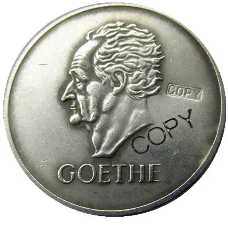 Германия набор 1932-A-D-E-F-G-J(6 шт) 5 рейхsmark посеребренные копии монет