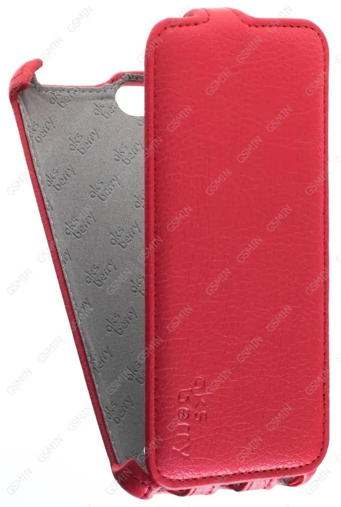 Кожаный чехол для Lenovo Vibe C (A2020) Aksberry Protective Flip Case (Красный) | Мобильные телефоны и