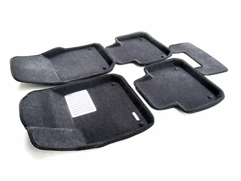 

Textile 3D mats euromat3d luxe in the salon for Porsche Cayenne (2018-) with a metal heel