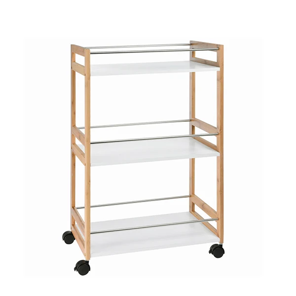 Bravissima Kitchen Bamboo Waitress Trolley