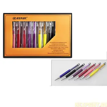 

Handle metal swivel with crystals inside set 12 PCs