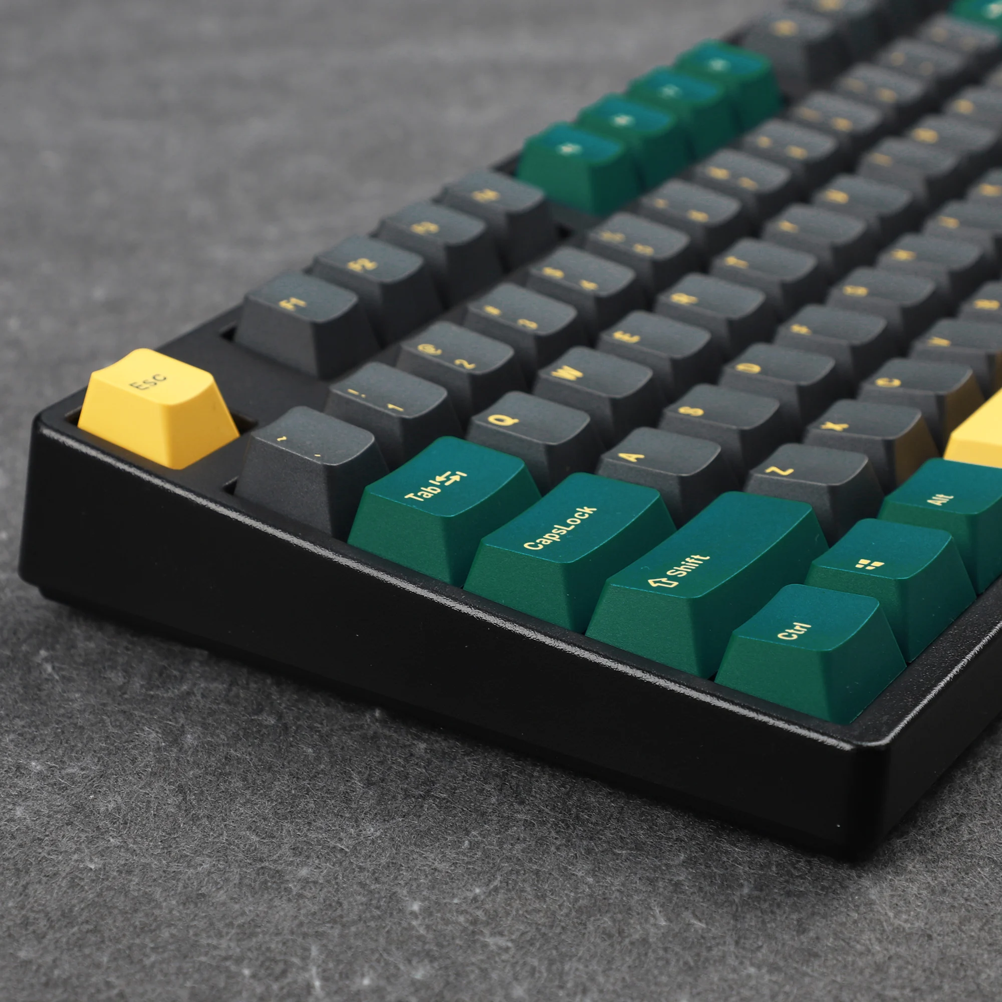 Perfil do Oem do Querido do Nautilus do Verde de Marrs dos Keycaps do Tiro Dobro de Pbt para o Teclado Mecânico mx 104 96 87 84 68 64 61 Gmmk