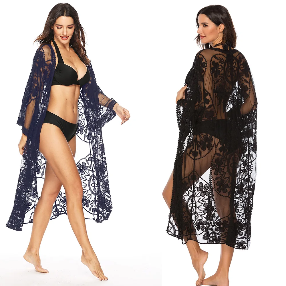Женский купальник 2020 кружевной сетчатый удобный кардиган стильный пляжный